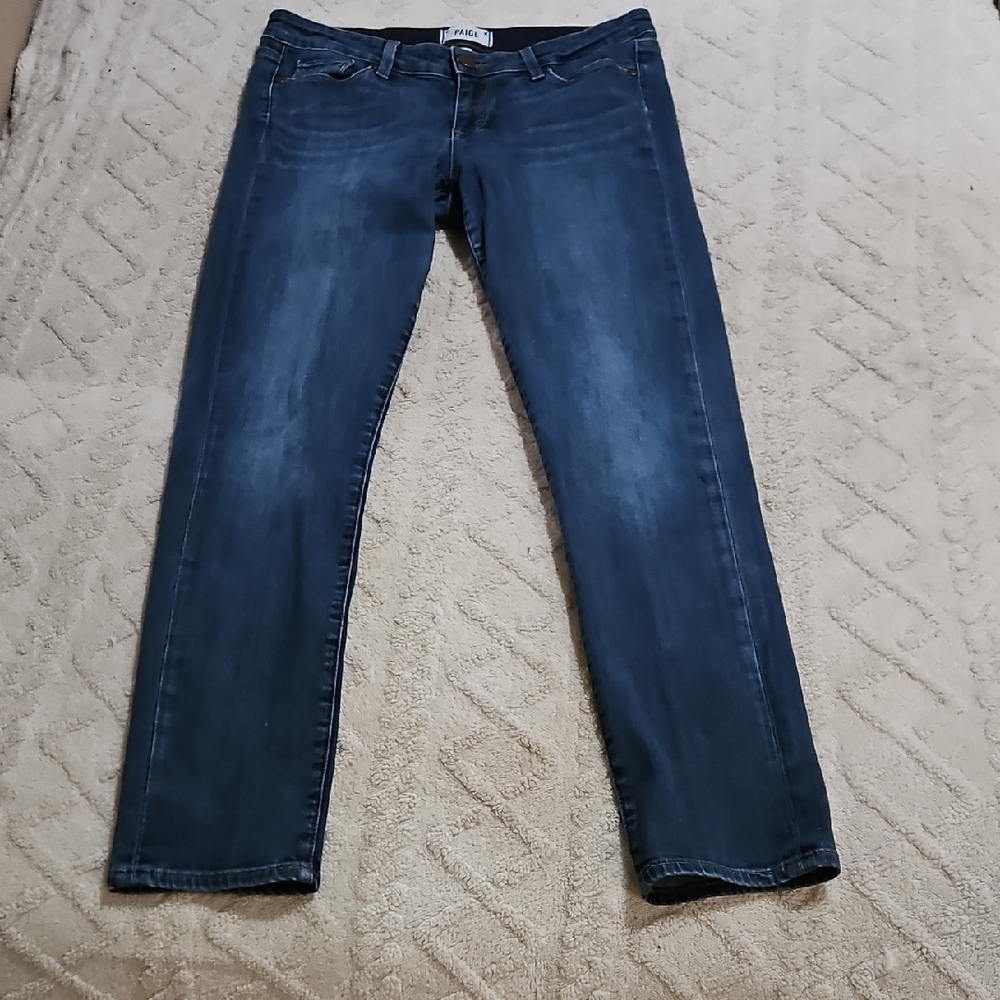 PAIGE Dark Blue Skyline Ankle Peg Jeans‎ Size 29